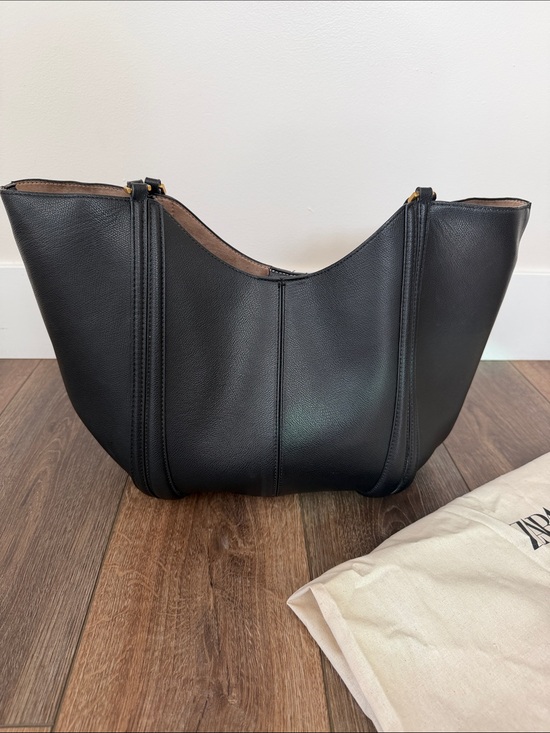 Zara Handbags - Zara Black Shopper Bag